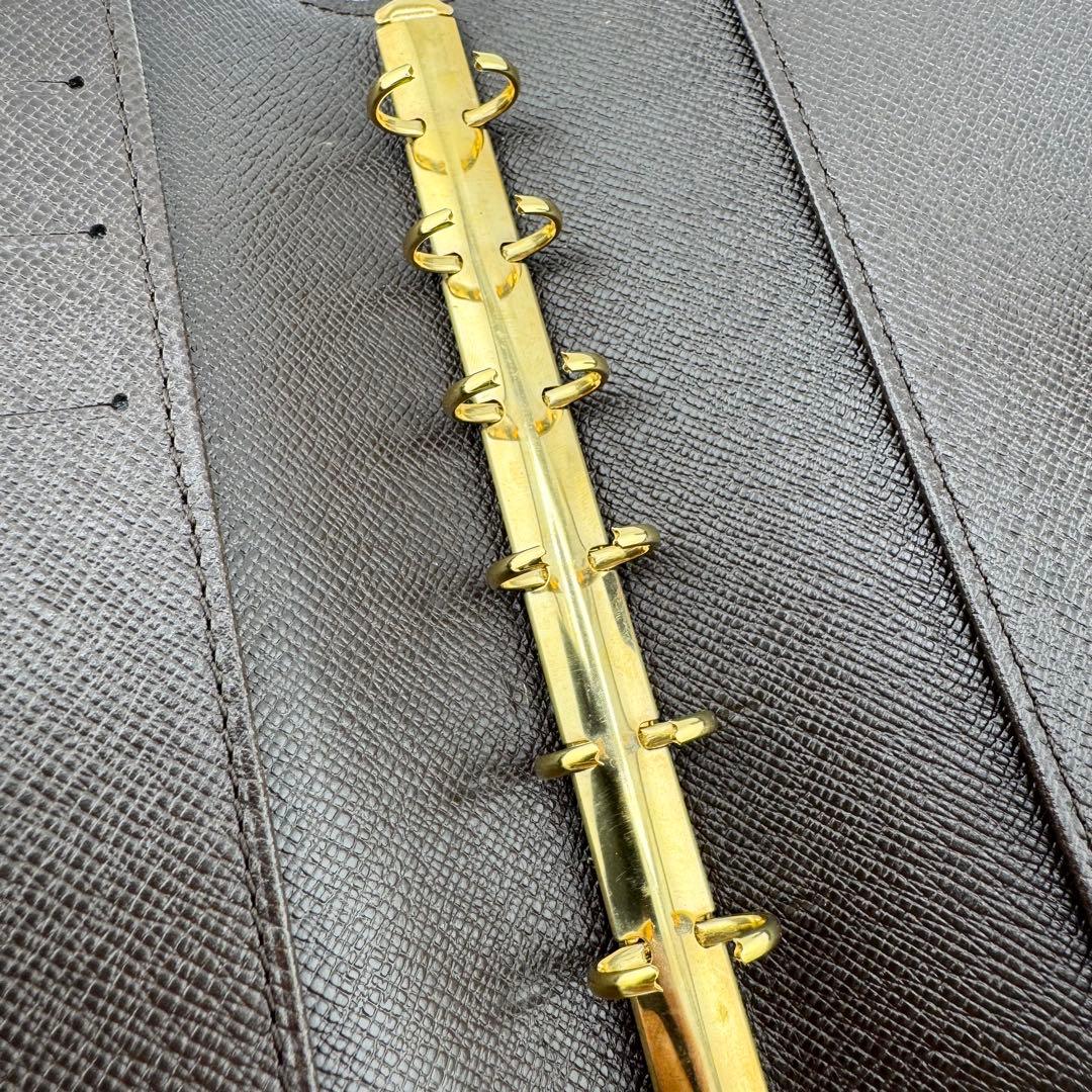 【極美品】ルイヴィトン アジェンダPM ダミエ・エベヌ 6穴式 手帳カバー