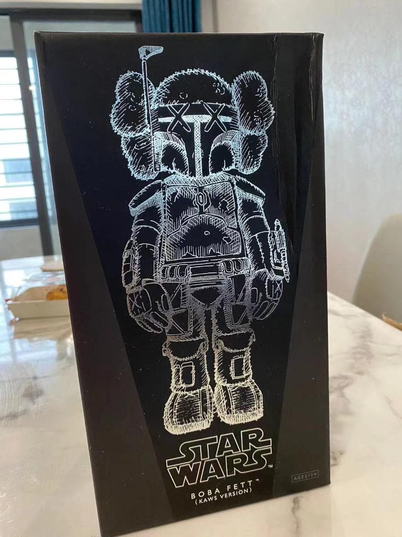 KAWS ×STARWARS×MEDICOMTOY Boba Fett カーキ