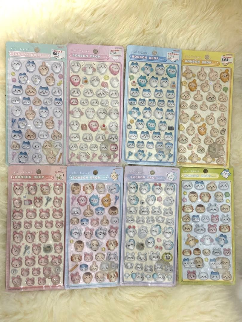【国内正規品】ちいかわ　ボンボンドロップシール　第一弾第二弾　コンプ　8種セット