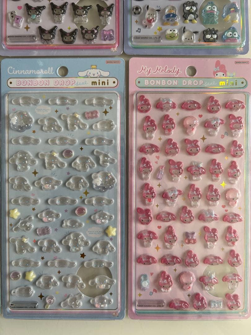 サンリオminiボンボンドロップシール8種セット