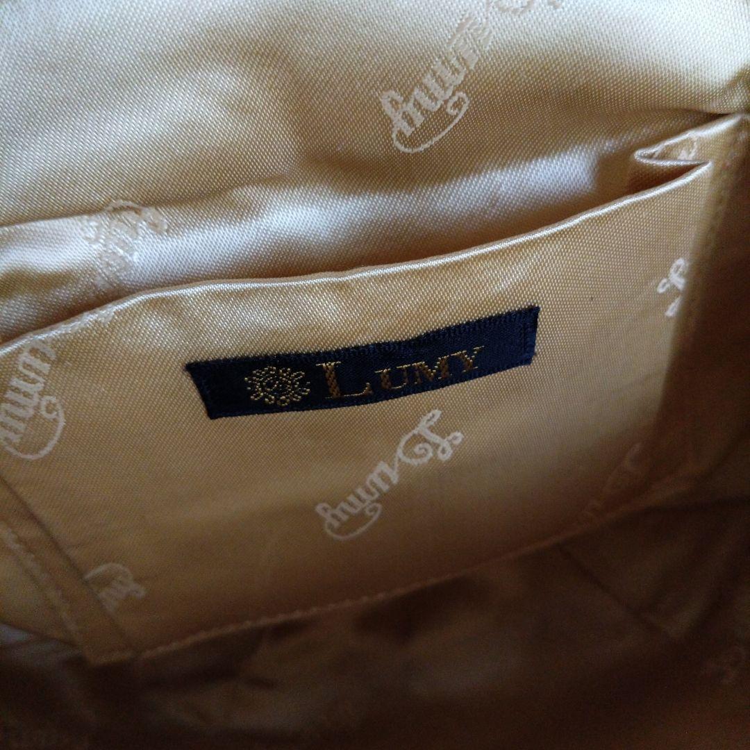 希少　皇室御用達　LUMY　はしもと　ビーズ　 刺繍　バッグ　がま口