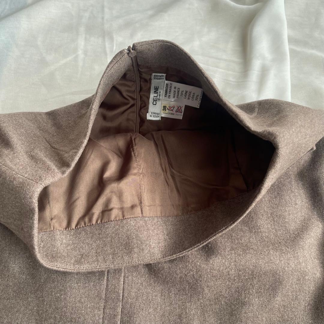 セリーヌ　ゴールドボタン　タイトスカート　38