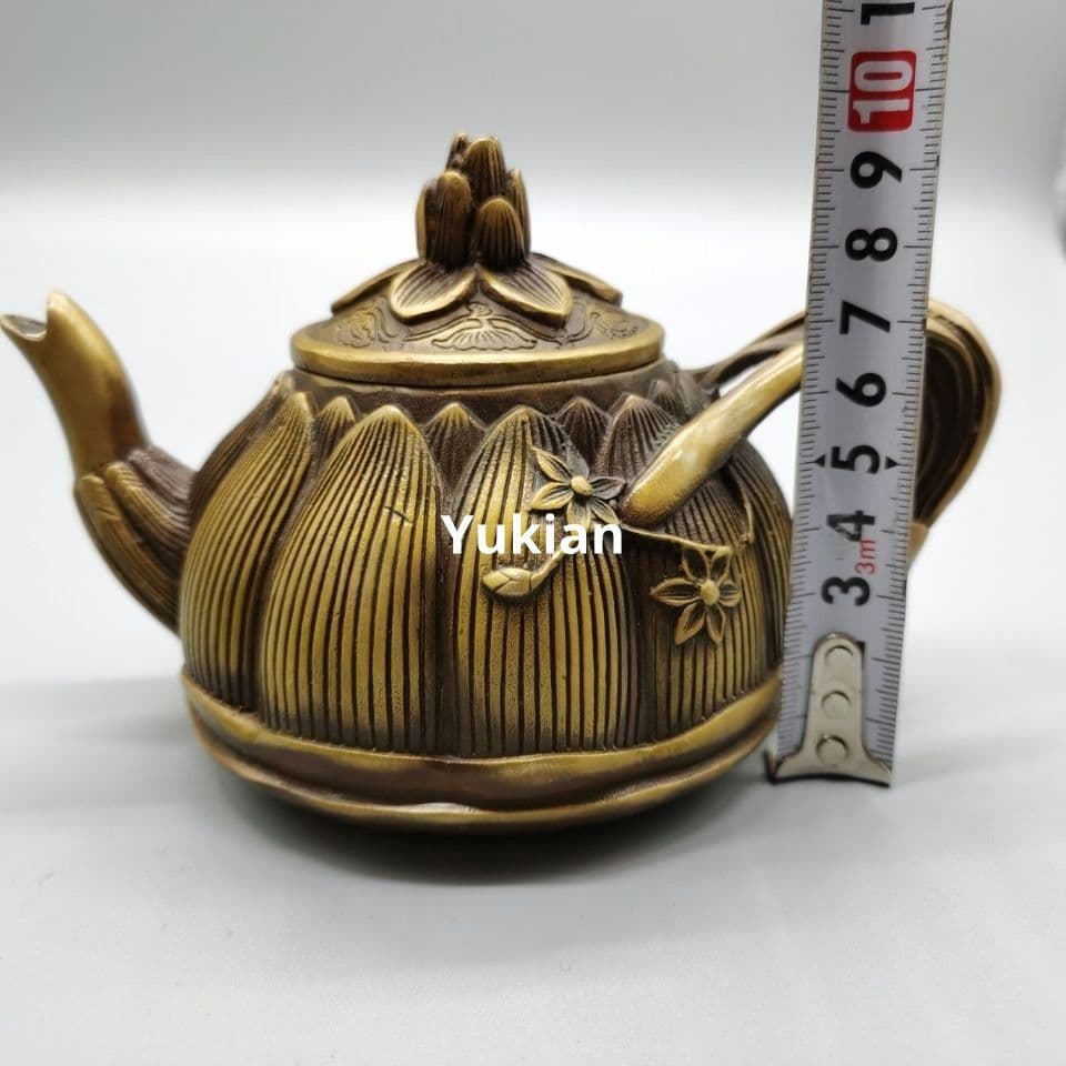 風水 置物 銅製 長寿銅壺 酒壺 茶壺 装飾品 工芸品 美術品