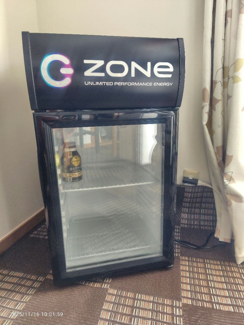 G-ZONE コンパクト冷蔵庫 LED照明付き 冷蔵ショーケース