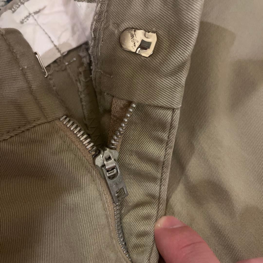 70s ヴィンテージ US Military チノ コットンツイル 38x31