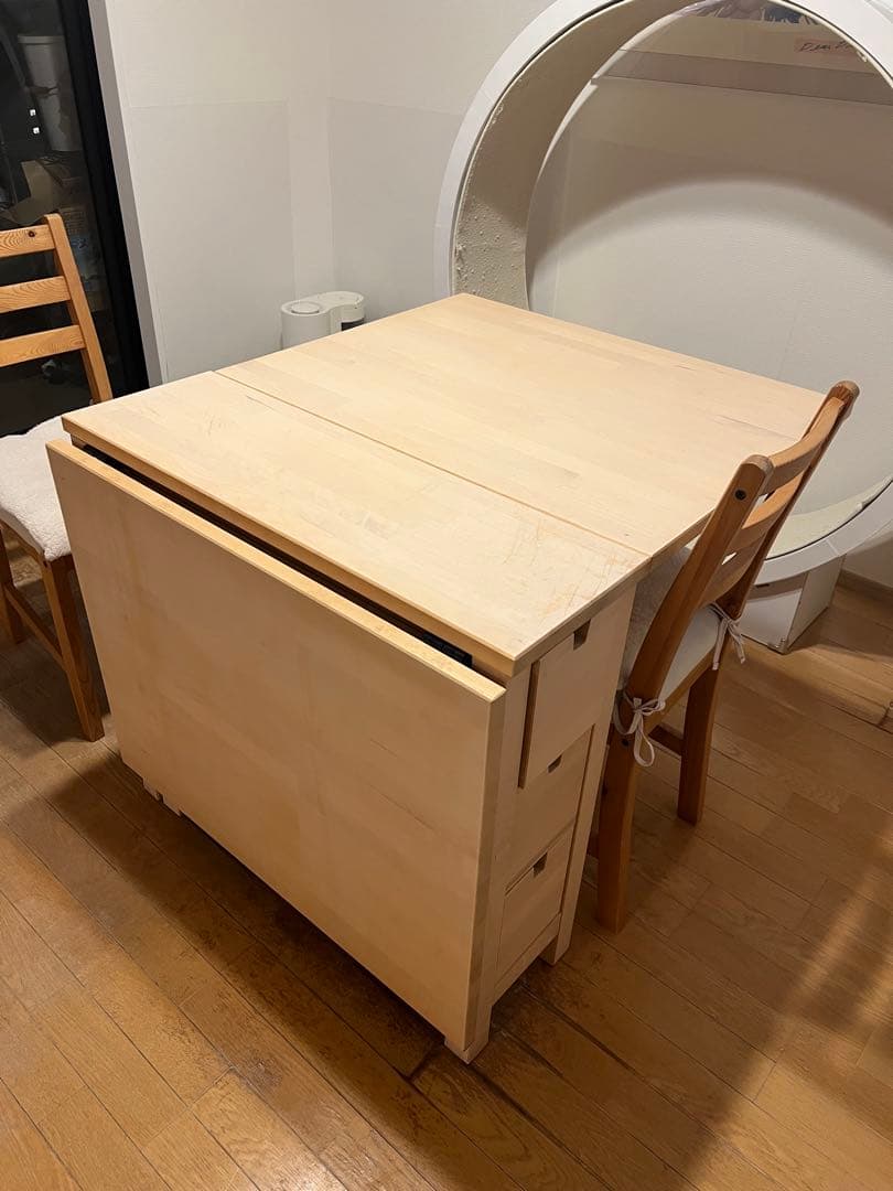 IKEA NORDEN ノールデン ゲートレッグテーブル, バーチ