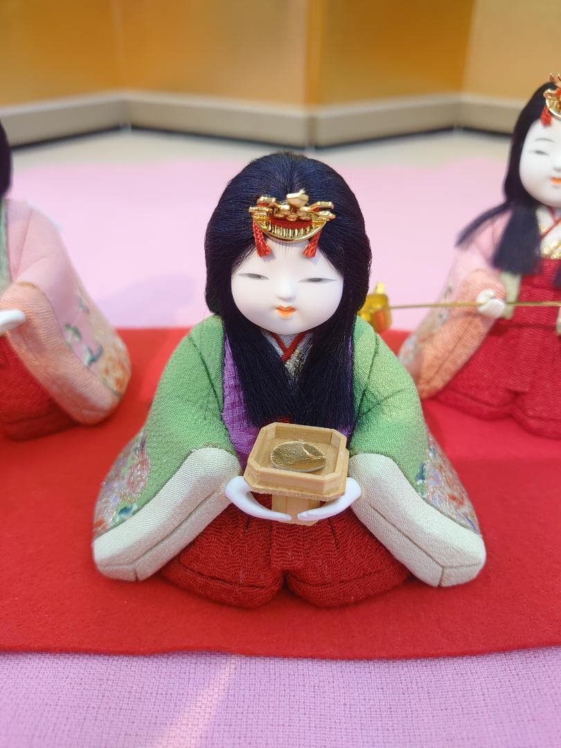 ●木目込み人形　●三人官女　●新品