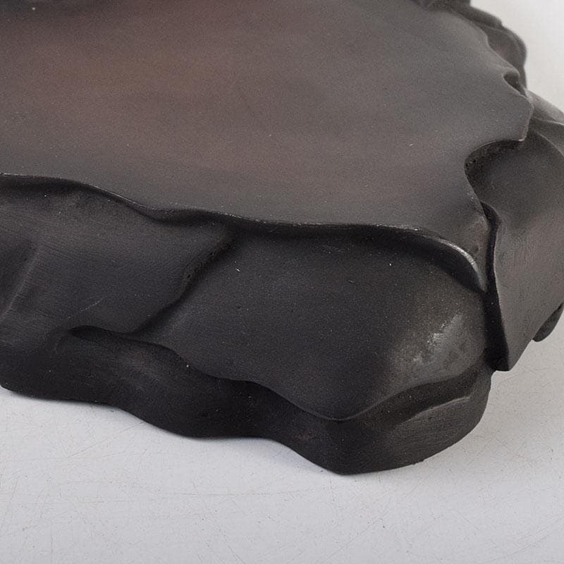 中国　書道具　端渓硯　倣宋　米芾　螽斯瓜瓞硯　箱付　M　8107