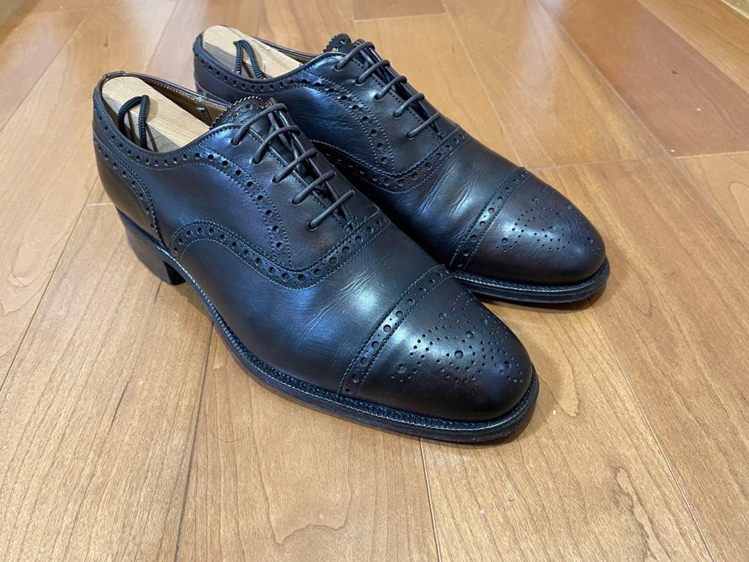 【美品3都市】旧チャーチ ディプロマット ダークブラウン65F シューツリー付