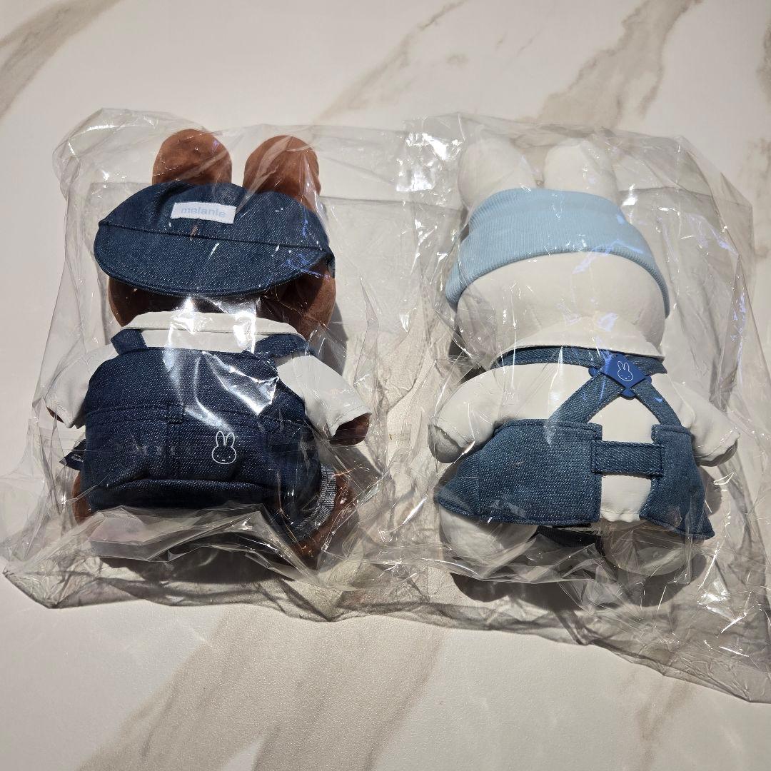 ソウル限定ミッフィー miffy ぬいぐるみ　2体セット　デニム
