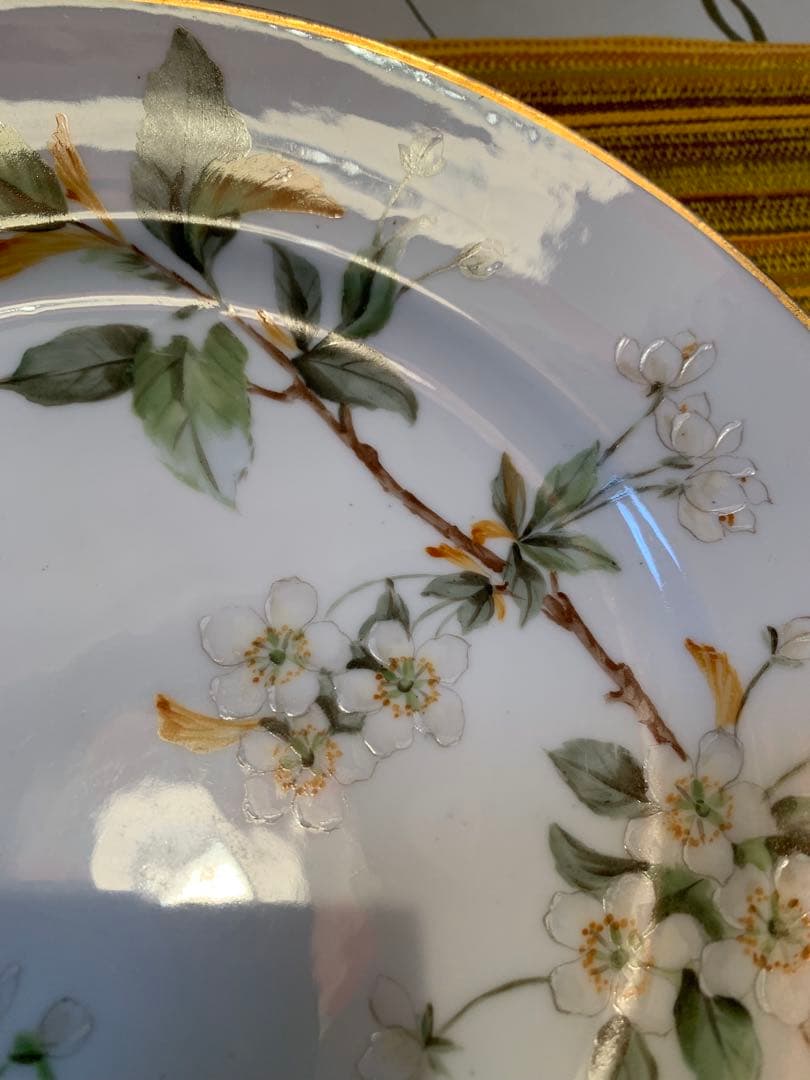 ロイヤルコペンハーゲン　レアな1870年アンティークの桜絵柄の絵皿！素敵です！