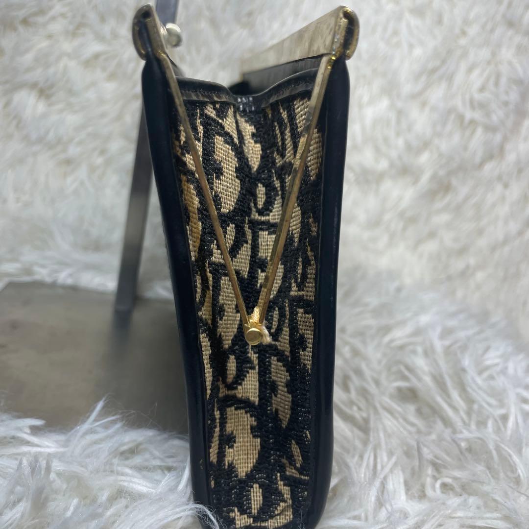 訳あり♡Dior✨クリスチャンディオール　トロッター　がま口　パーティバッグ