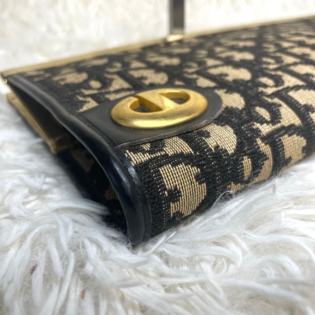 訳あり♡Dior✨クリスチャンディオール　トロッター　がま口　パーティバッグ