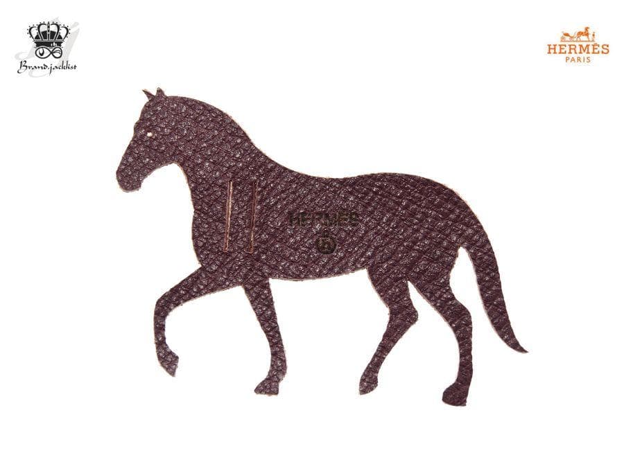 エルメス プティ・アッシュ ラッピングチャーム 馬 ダークブラウン HERMES