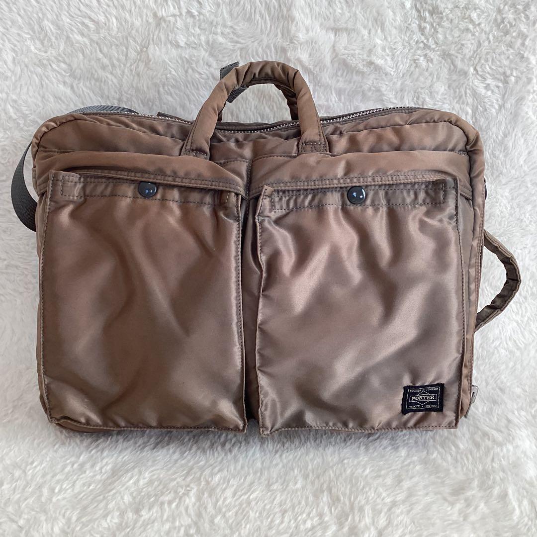 ポーター タンカー シルバーグレー　2WAY ブリーフケース　リュック