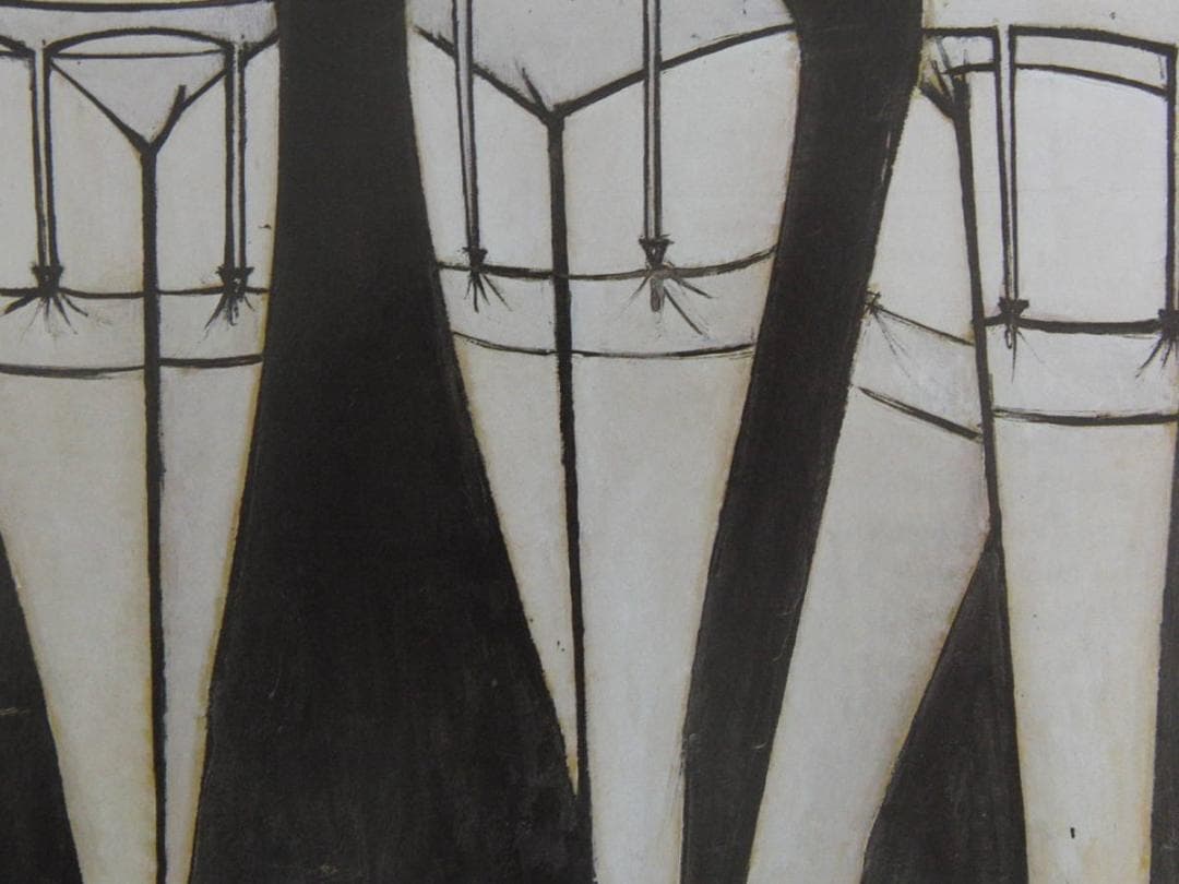 ベルナール・ビュッフェ「Trois femmes」希少画集の額装画、人気作品