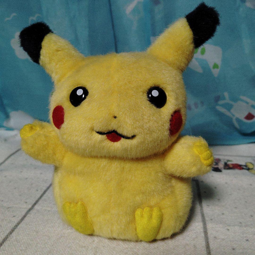 ⚠ジャンク品⚠初期　初代　ピカチュウ　ぬいぐるみ　TOMY バンザイ　トミー