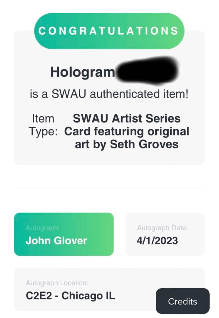 ジョン グローヴァー　直筆サインカード　スケッチカード　1of1  バットマン