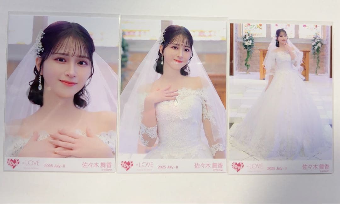 イコラブ 佐々木舞香 生写真 恋人以上、好き未満 ウエディング コンプ