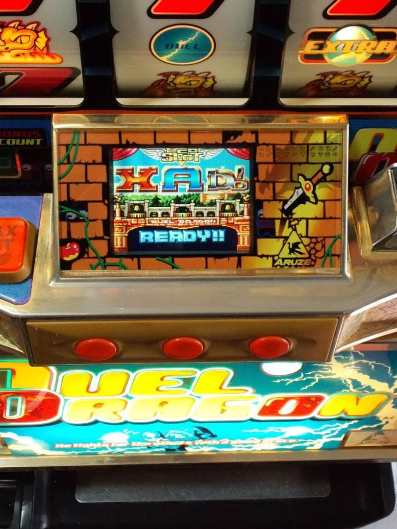 【パチスロ実機】アルゼ★デュエルドラゴンR【オートプレイ付不要機付】４号機