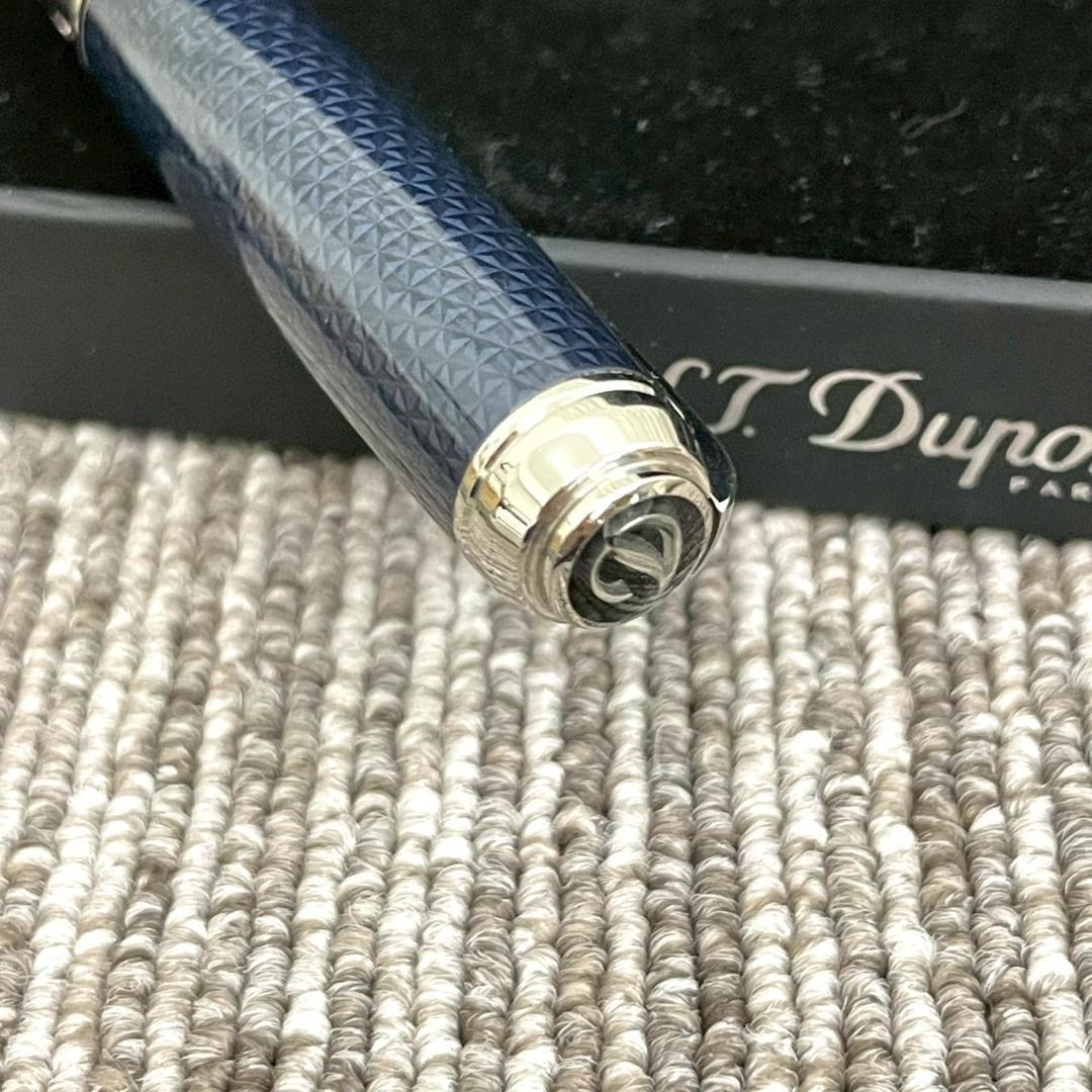 超美品　デュポン　415104M　ラインD　ボールペン　ミディアム　ブルー