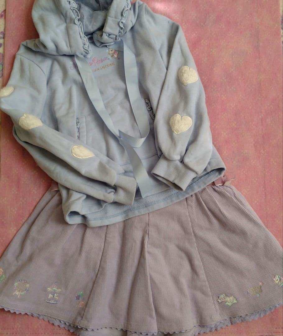 中古　メゾピアノ　トップス　キュロットパンツ　130 アリス