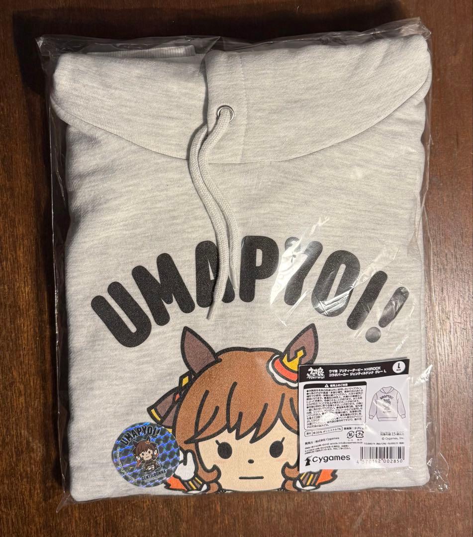 ウマ娘　ジェンティルドンナ　パーカー　HIROCK グレー　Lサイズ　未使用