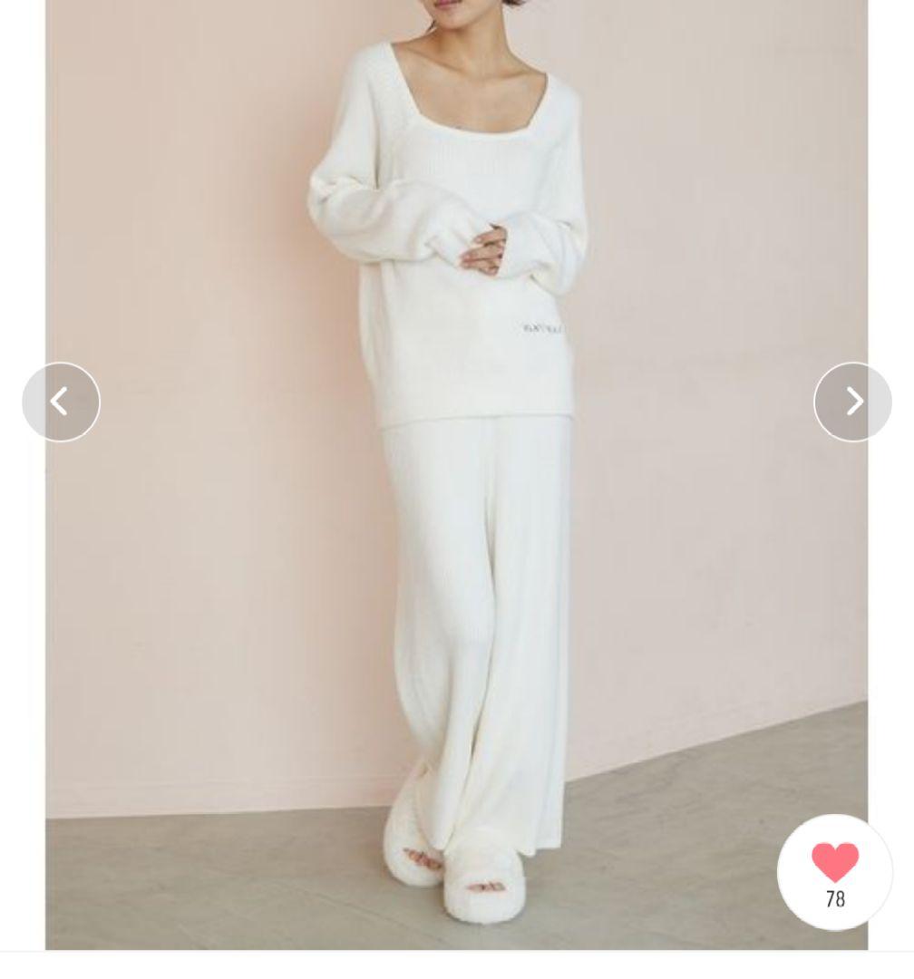 gelato pique ルームウェアラベンダー　上下セット