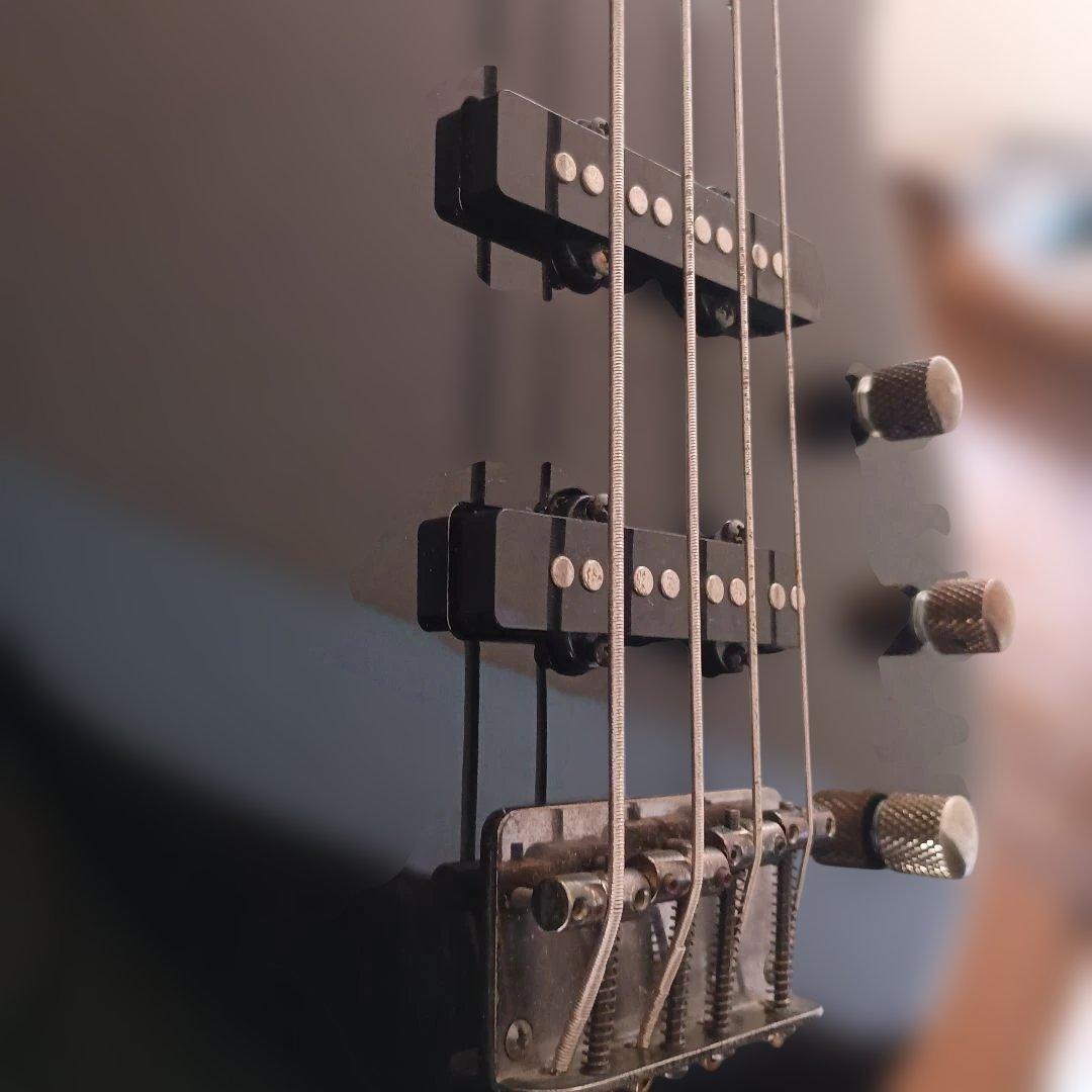 フェルナンデス　エレキベース 　ブラック 虎杢ネック