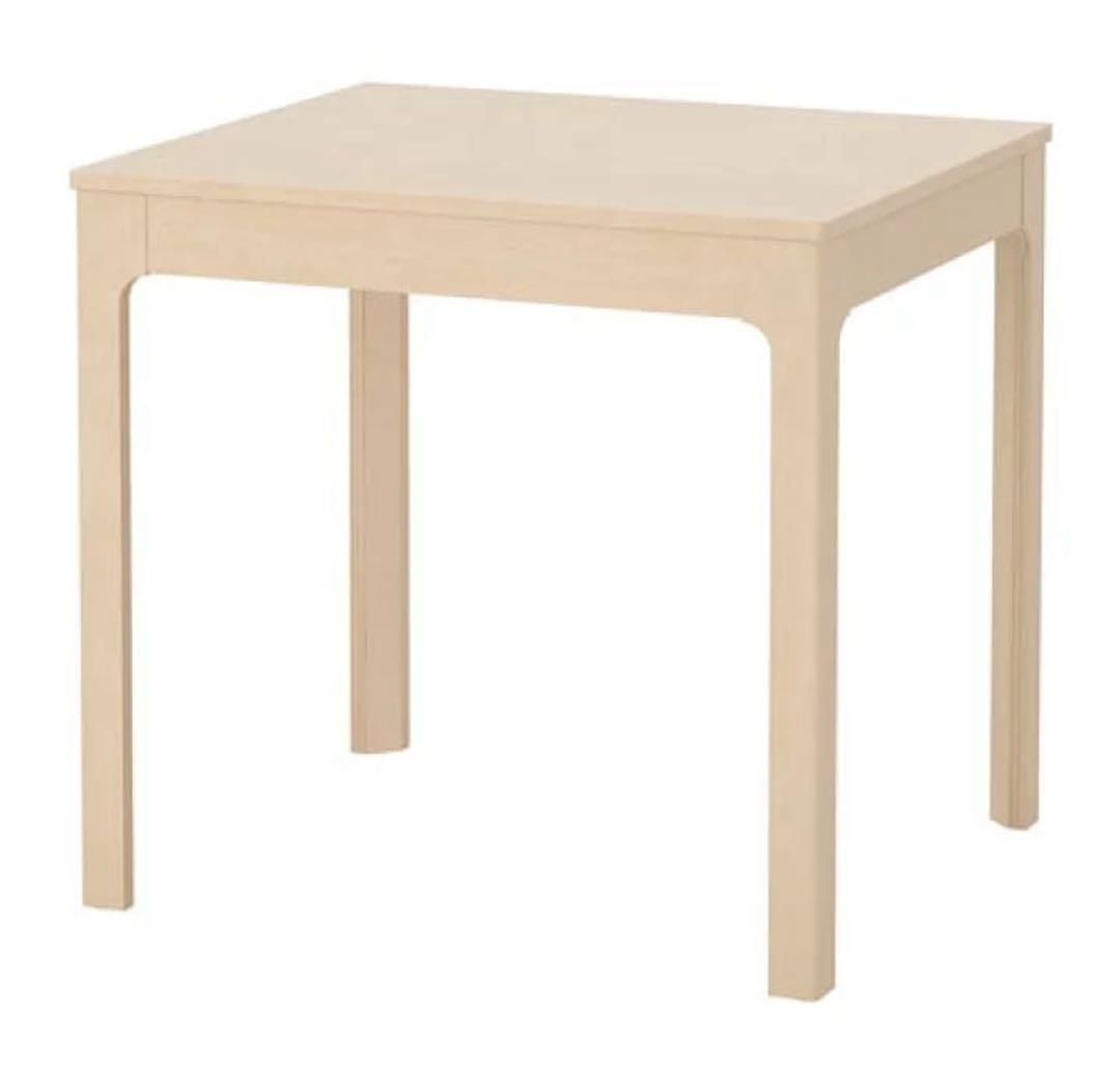【美品】IKEA EKEDALEN エーケダーレン 伸長式テーブルバーチ