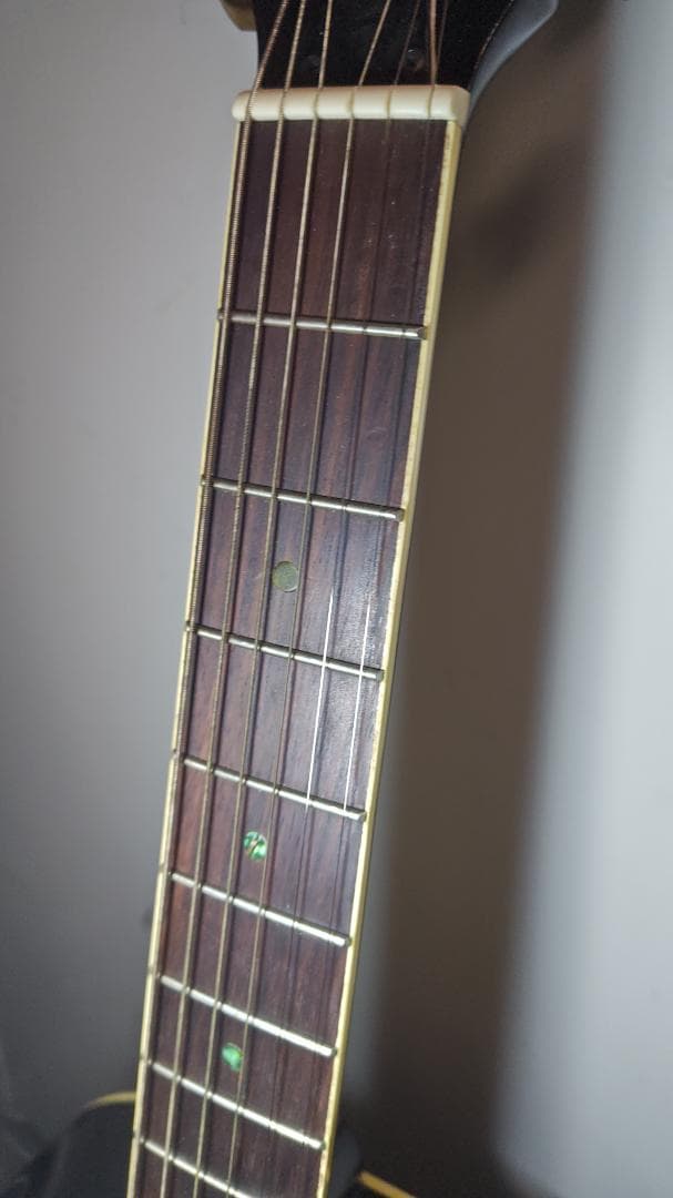 JJ Head ブラックアコースティックギター