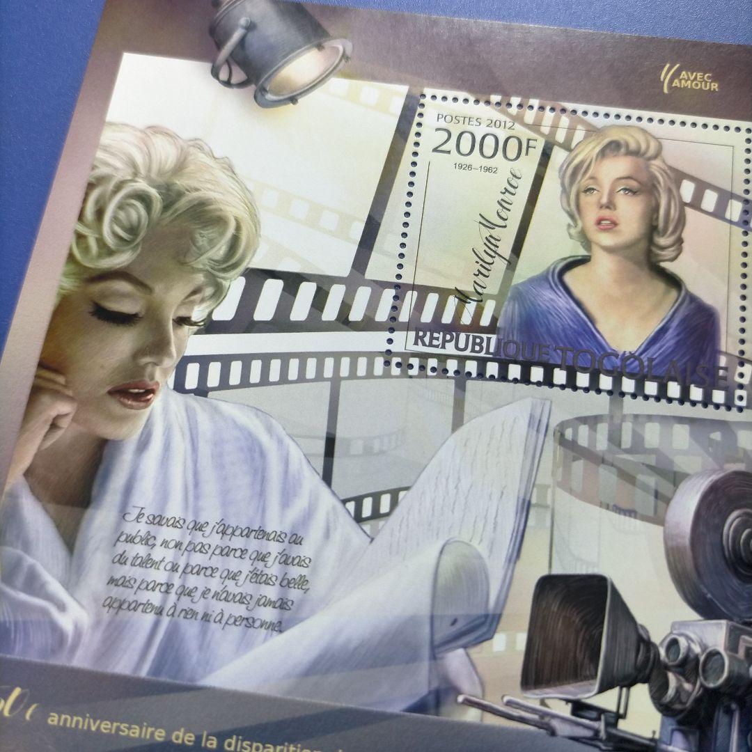 3079 外国切手 世界人気女優 マリリンモンロー 小型シート 2種