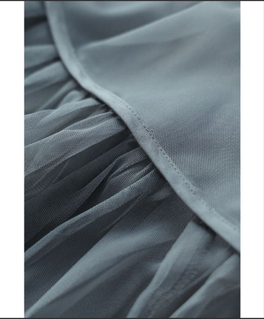 niana チュールパイピングAラインドレス