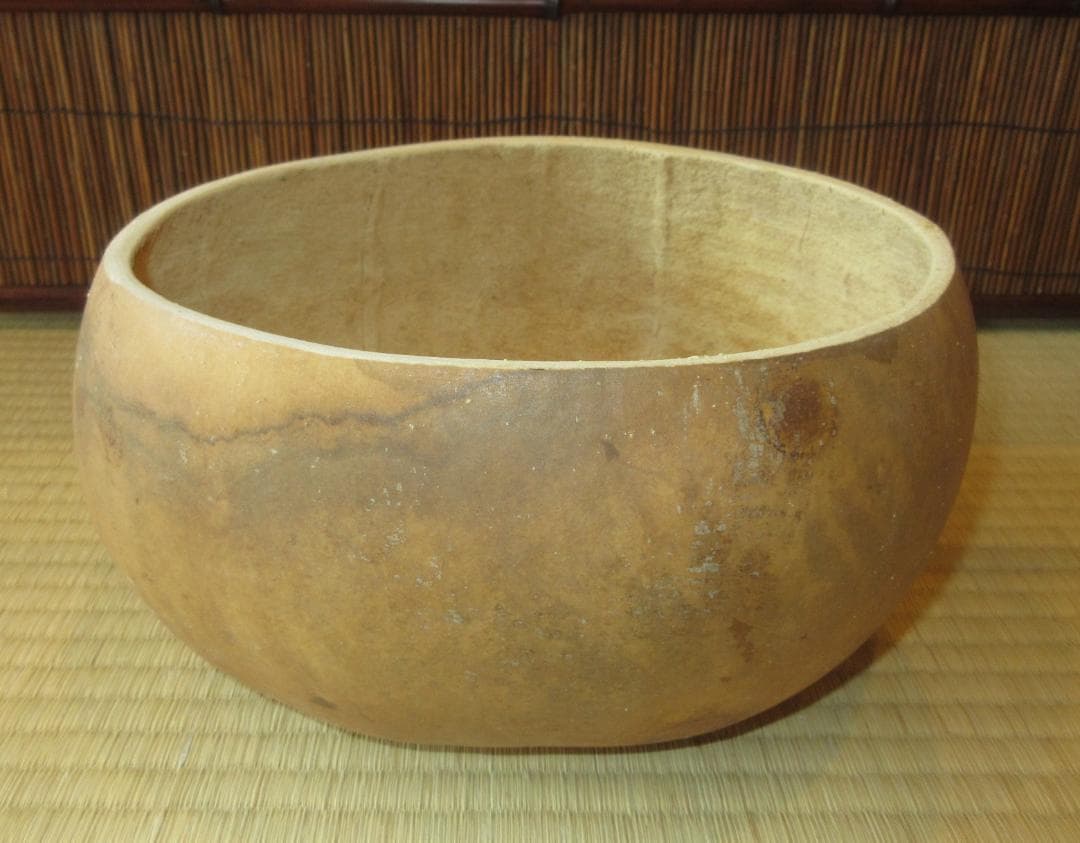 送料込【逢絢亭・新品】茶道具 水屋道具 炭斗 瓢炭斗 内木地 天然もの 紙箱入り