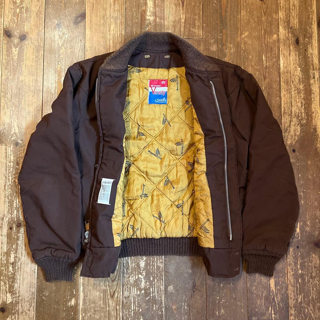 70s ★Catalina derbyjacket brown★36