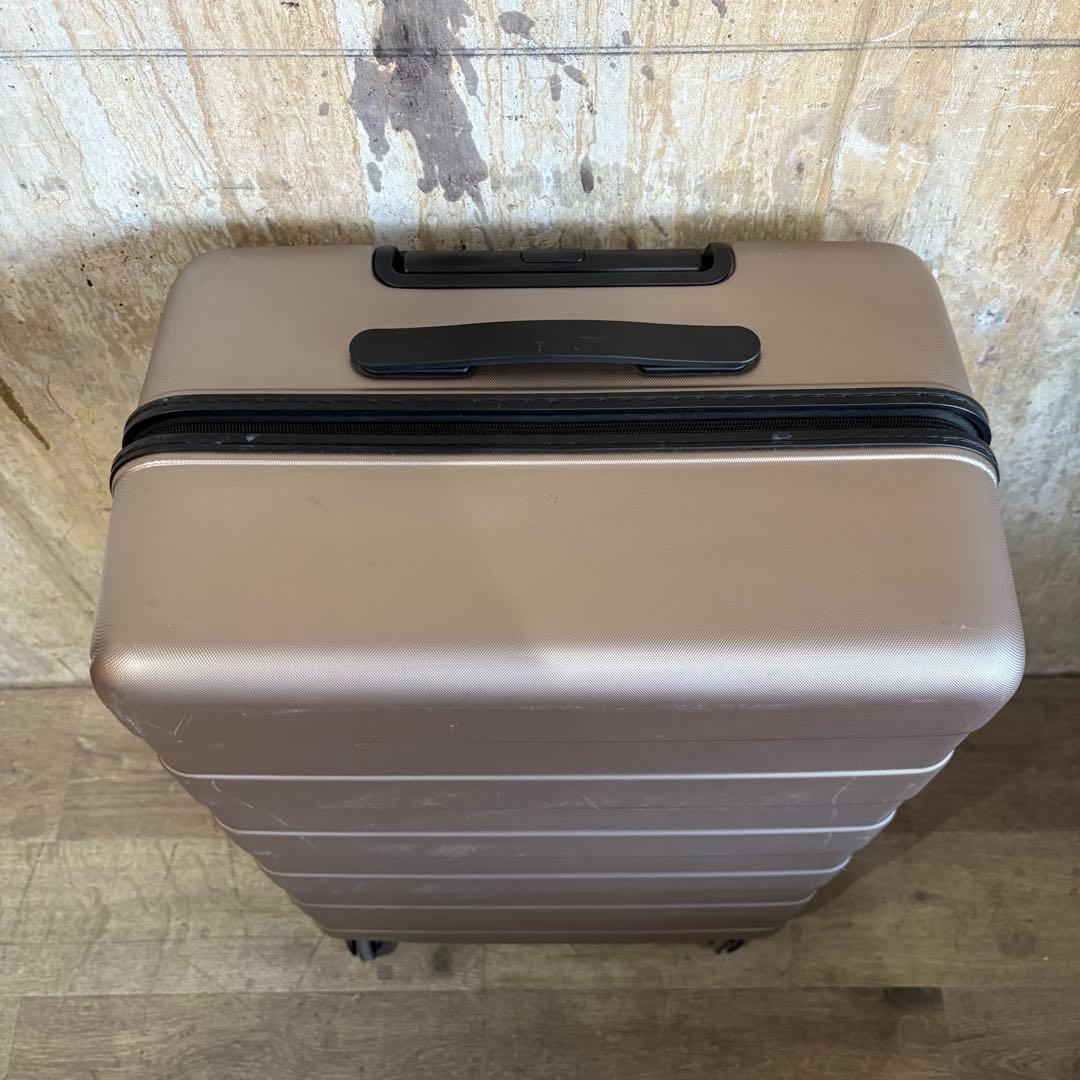 MUJI 無印良品 バーの高さを自由に調節できるストッパー付きキャリー 85L