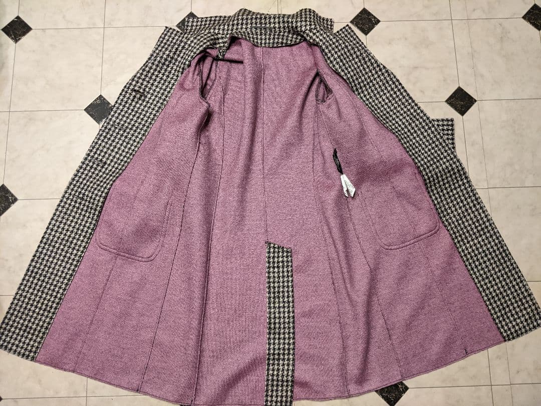 MaxMara WEEKEND LINE 千鳥格子柄 ウールコート 42