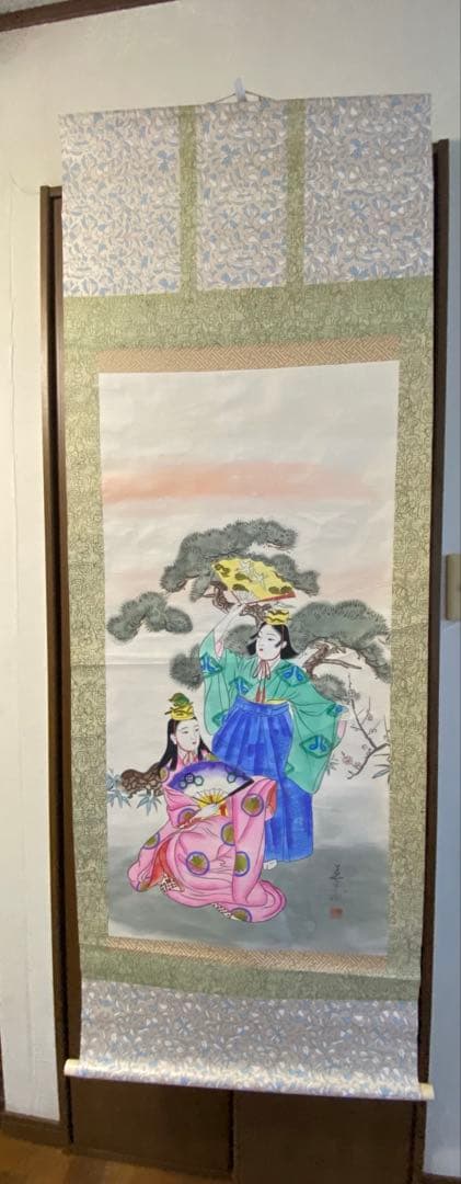 日本の伝説的な女性 掛軸　Hanging Scroll 美術品