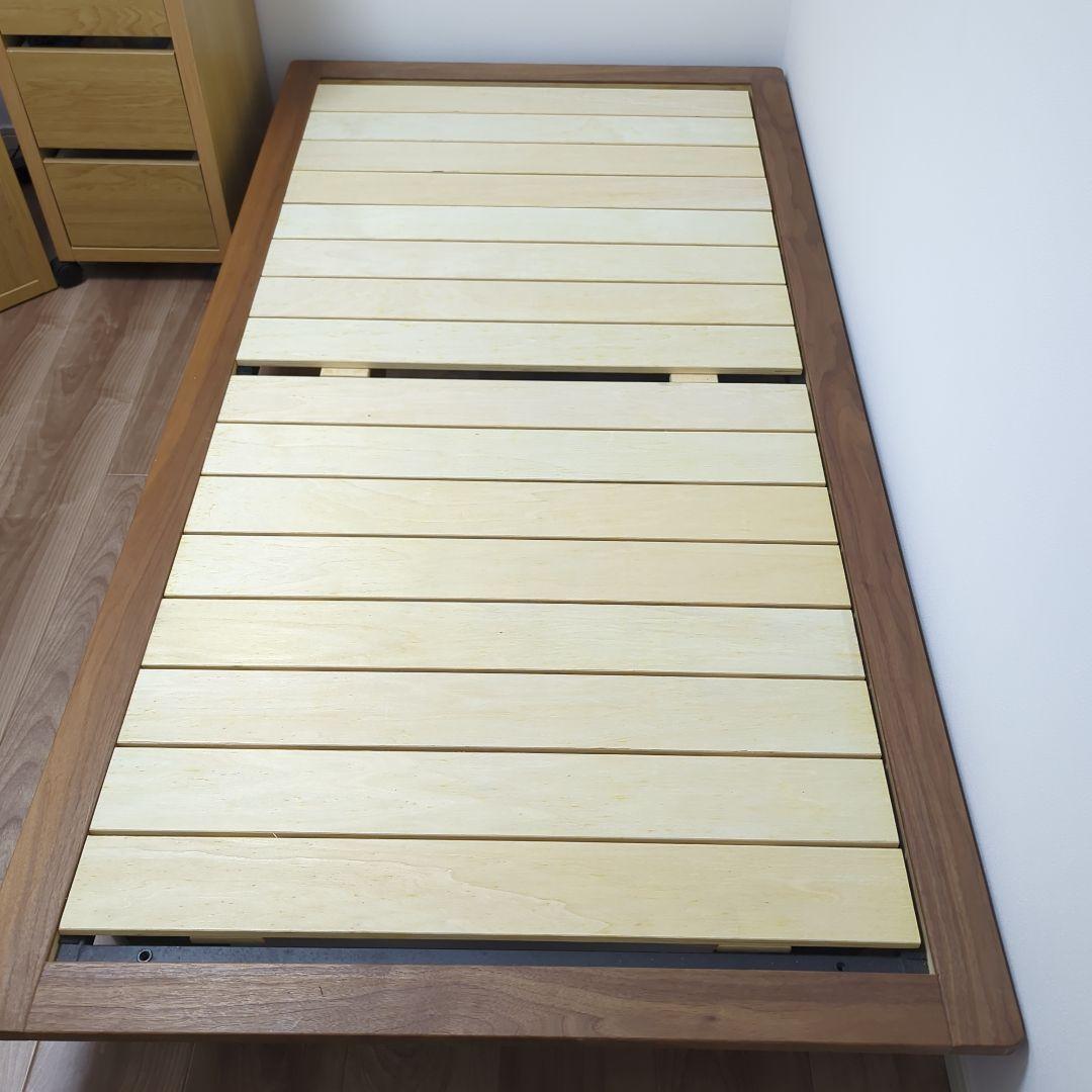 みずさん専用 無印良品　木製ベッドフレーム　シングル　マットレス付き