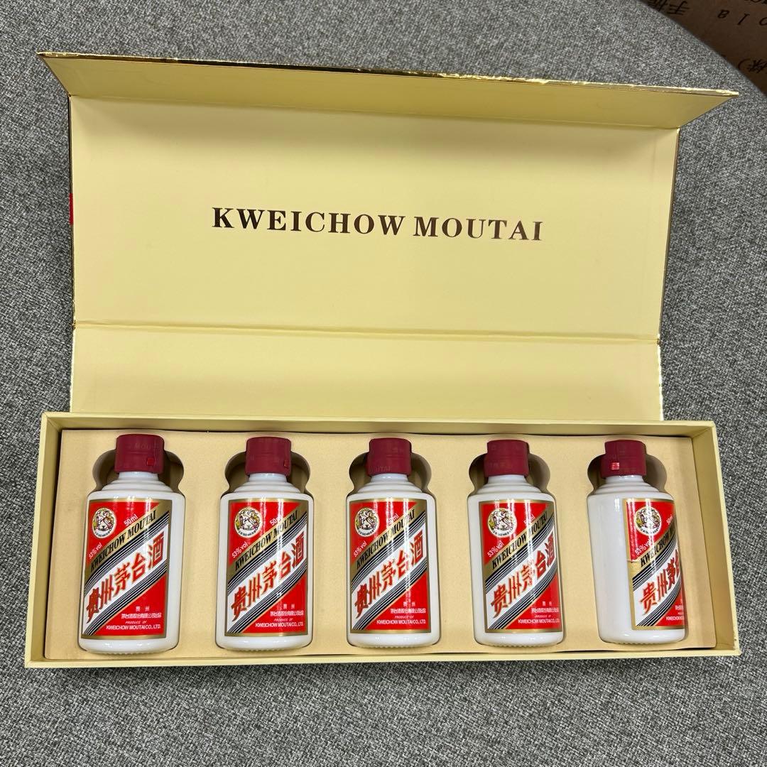 新品 貴州茅台酒 白酒 マオタイ 2023年 50ml 5本 53% 日本酒