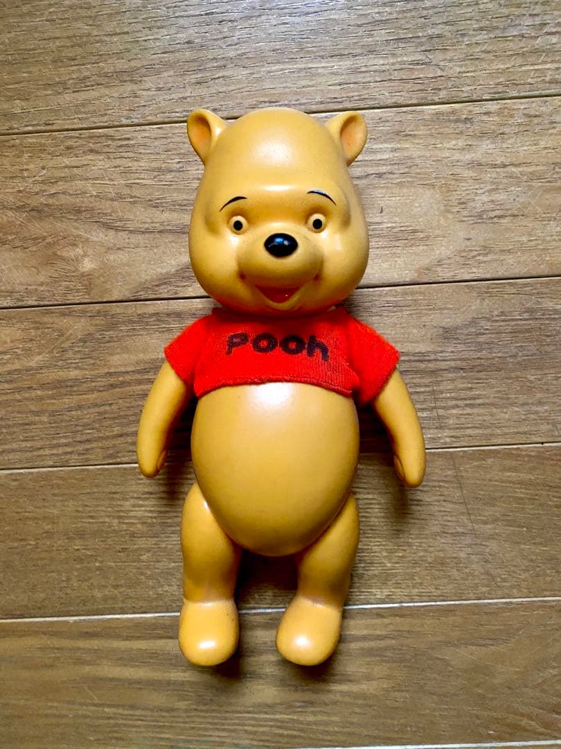 貴重！ビンテージプーさん ソフビ日本製、ディズニーソフビ
