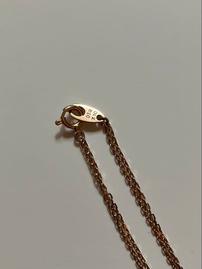 ete k10 ピンクゴールド　アンクレット　二重　チェーン　 10金