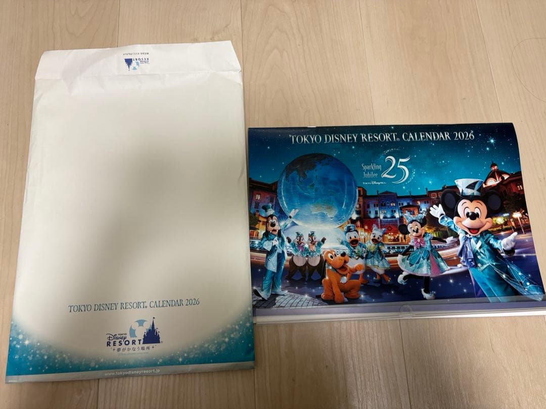 東京ディズニーリゾートカレンダー2026 壁掛け　非売品