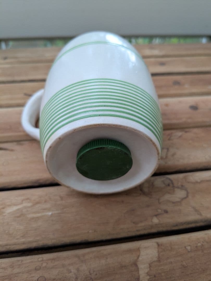 アンティーク フラワー用ポット　小麦粉入れ