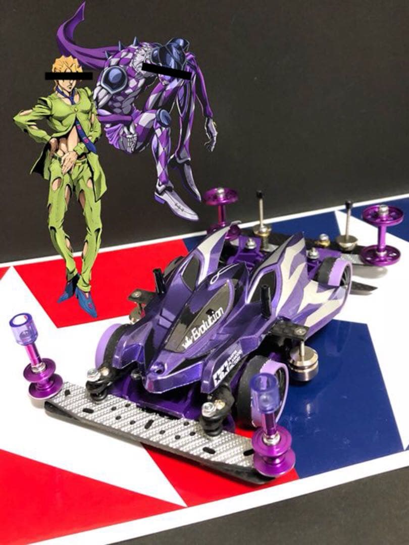 ミニ四駆 完成品 MAフルカーボン/フルカスタムマシン パープルヘイズMK-2