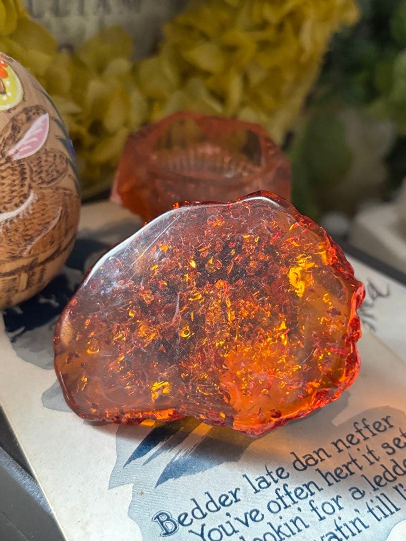 入手困難◆新品◆ロシア製ブロンズと琥珀、猫とネズミ