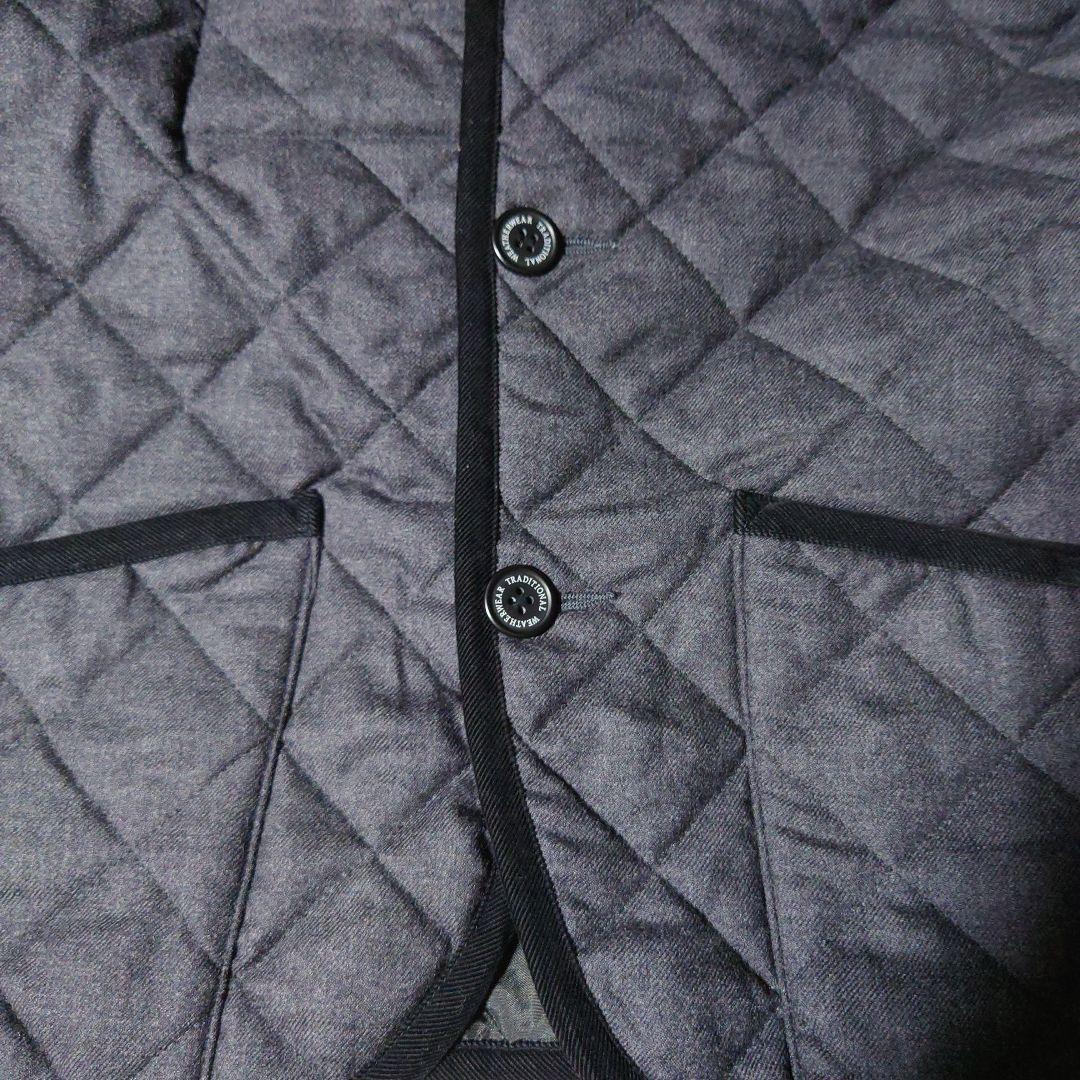 トラディショナルウェザーウェアWAVERLYキルティング人気ネイビー美品暖かい