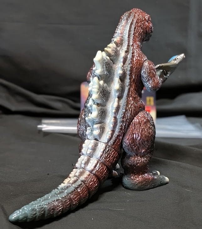 初代ゴジラ1954＋ジェット機（Ｍ１号）ヘッダー・外袋付ソフビフィギュア