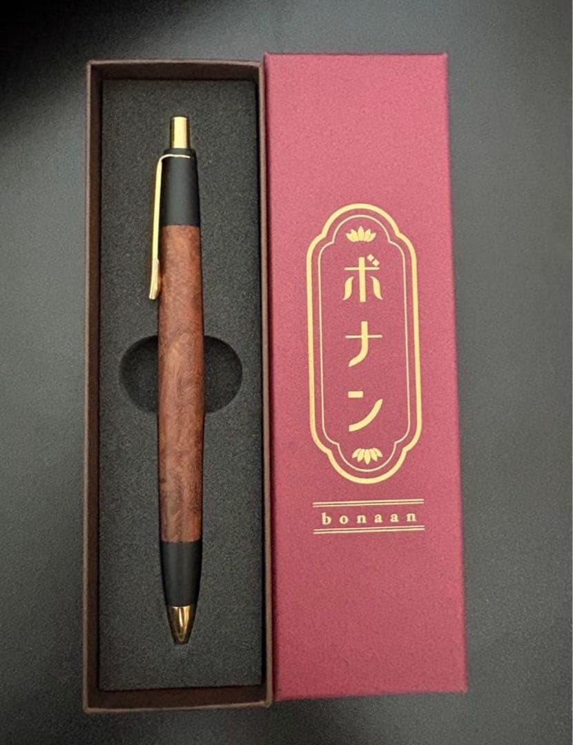 ボナン 真鍮 木製　専用ボックス付き ゴールド