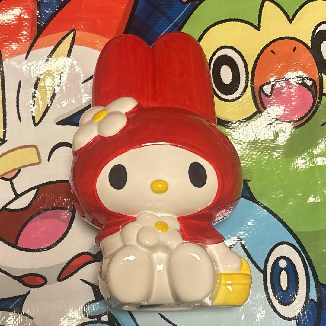 サンリオ　マイメロ　レトロビッグ貯金箱　陶器製　マイメロディ